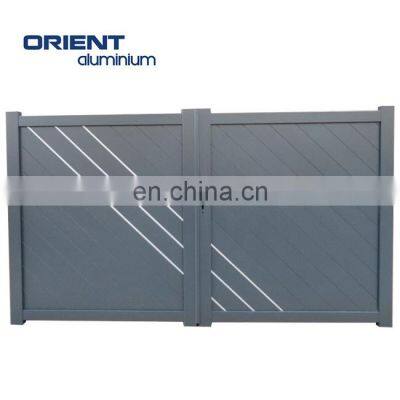 Decorative panels automatic gates sliding driveway gate