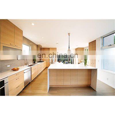 Customized Size Shaker Door Solid Wood Modular Kitchen Cabinets