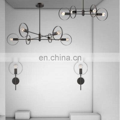 HUAYI Nordic Design Multiple Heads Indoor Living Room Hotel Modern Decorative Led Pendant Light