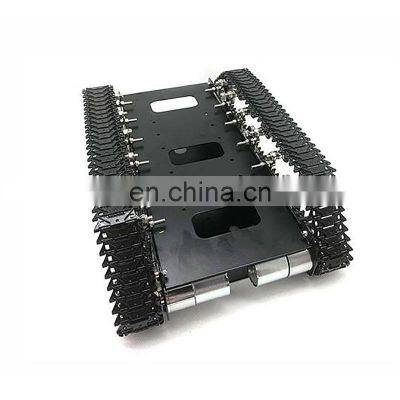 TS700 Tracked Robot Chassis Robot Tank Chassis Metal Robot Track With Motor Encoding Disk Without Controller photo-3