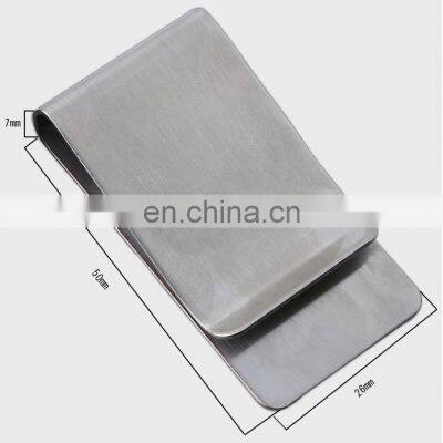 Stainless steel metal wallet creative money clipEDC change clipwholesale storage box