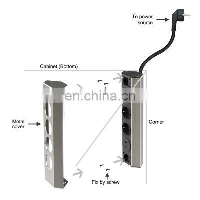 Kitchen Socket With European Sockets and USB QC Charger photo-4