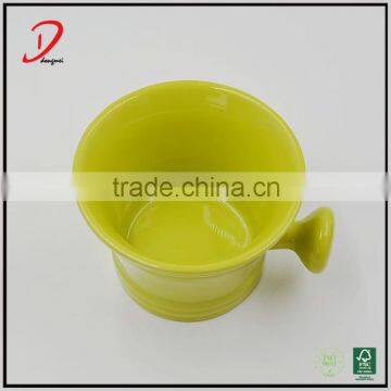 Colorful Ceramic Shaving Soap Bowl With Handle photo-2