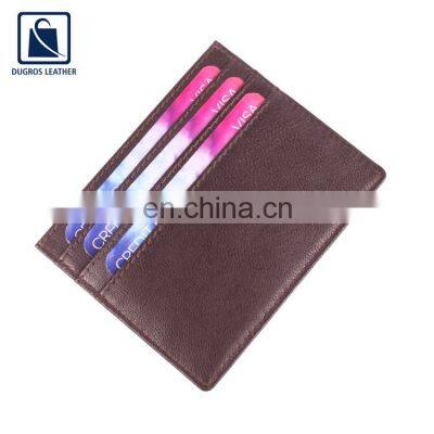 Premium Quality Modern Stylish Polyester Lining Material Genuine Leather Card Case Holder From Indian Manufacturer photo-5