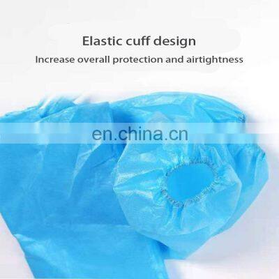 Disposable PP +PE Waterproof Nonwoven Level 2 Protective Apparel Light Weight Isolation Gown photo-5