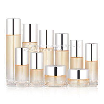 30g round cream bottle Spot 50ml skin care product foundation make-up glass bottle 120ml thick bottom full face toner bottle