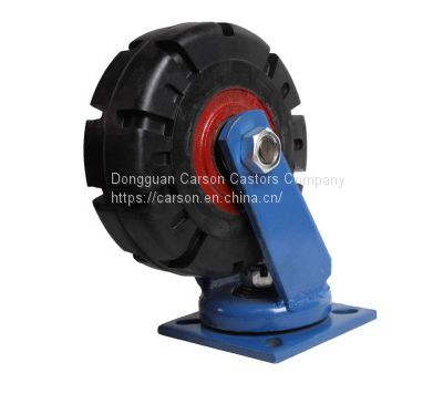 6'' Rubber Iron Core Trolley Wheels (500kg)