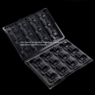 transparent plastic blister trays double blisters packaging PET clamshells