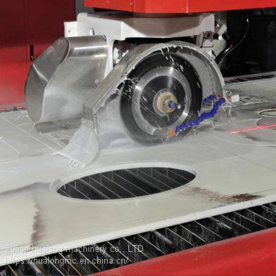 HUALONG HKNC-650J Waterjet Bridge Saw Combo Saw and Waterjet Granite Marble Stone Kitchen Countertop Cutting Machine photo-3