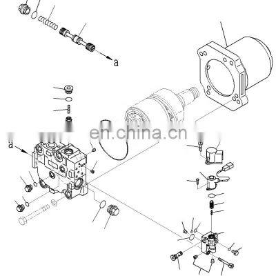 708-7H-00680 7087H00680 Bulldozer Hydraulic Drive D375A-6 Fan Motor For Komatsu