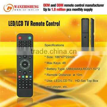 Shenzhen manufacture of universal tv remote control