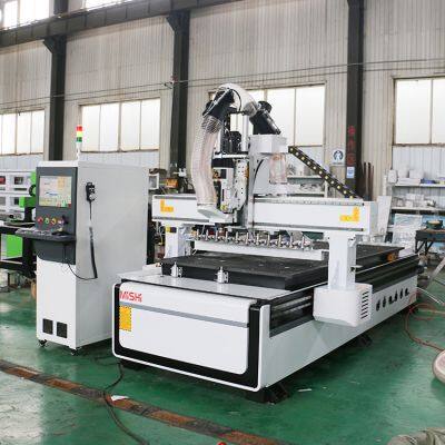 MISHI Atc Auto Loading and Unloading Nesting Cnc Router Multi Head Cnc Cutting Machine Wood Router for Kitchen Cabinet Door