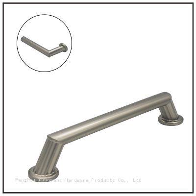 Nickel Plated Ripple Kitchen Handles Drawer Pulls T Bar Zinc Alloy Cabinet Hardware Handles photo-2