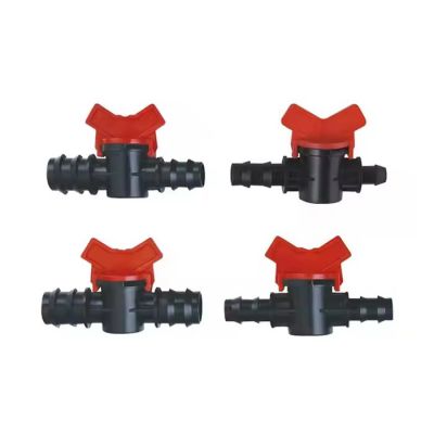 Drip Irrigation System Fittings 20PE Plastic Barb Shut off Valve