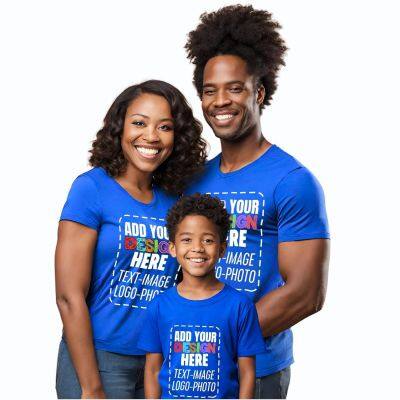 Custom T-Shirts for Unisex Youth & Toddler Kids, Custom Photo Text Image Tshirt, Create Your Own Family Matching Shirt White photo-2