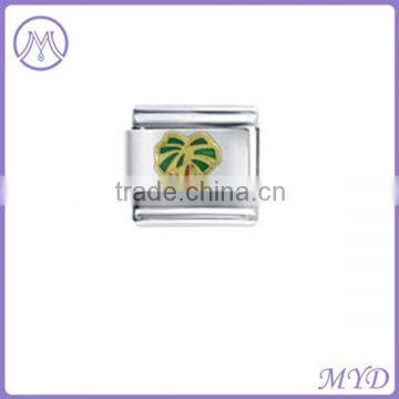 High Quality Stainless Steel Handmade Flower 9mm Italian Charms Link Bracelet photo-2