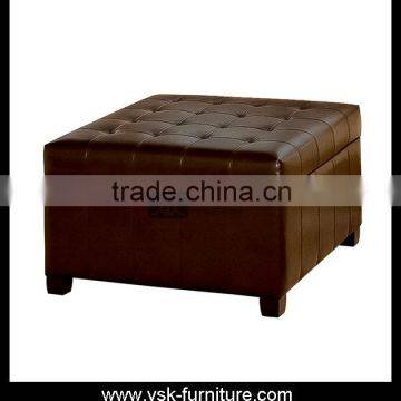 OT-028 Customized Storable Bed End Bedroom Leather Ottoman