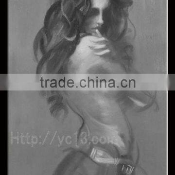 the fashion Stylish actress sex nude women oil painting YB-54