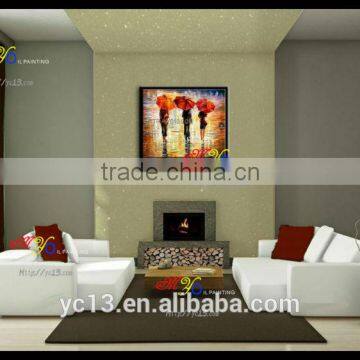 100%handmade Beautiful Knife Oil Painting photo-5