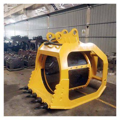 River sand cleaning and screening bucket, construction waste screening bucket, pipeline backfilling construction