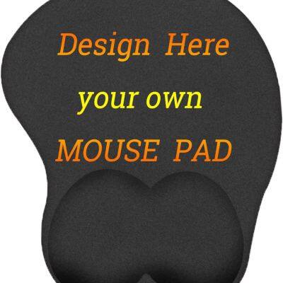 Personalized Photo Gaming Mouse Pad with Wrist Support, Custom Mouse Pads with Wrist Rest Support, Customized Gel Mouse Mat, Non-Slip Rubber Base
