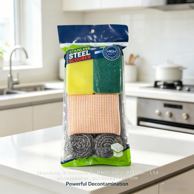 Набор для мытья посуды из нержавеющей стали, набор для уборки в кухне