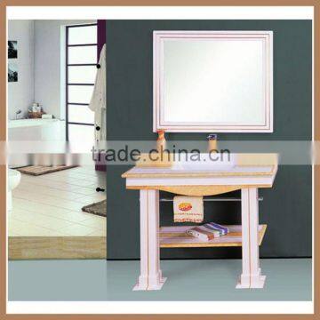 AQUARIUS Hanging Simple MDF Bathroom Mirrored Corner Cabinet