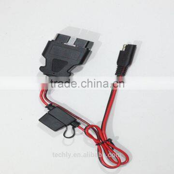 UL 22AWG 2 Core UV Jacket Stripped OBD Plug With 1.5mm Waterproof Wiring Harness photo-5