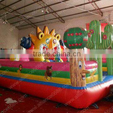 2015 new Lion Paradise 6x4m inflatable funcity cheap castle