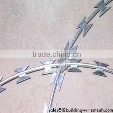 Galvanized Razor Barbed Wire thickness 0.5mm wholesale