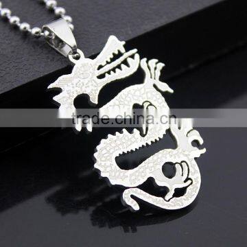 Scaly Dragon of hollow stainless steel jewelry necklace