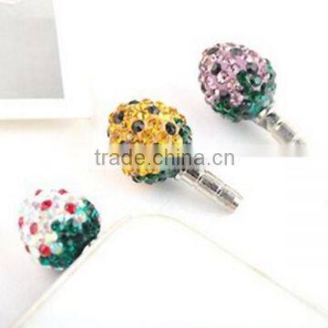 Luxury Crystal Earphone Dust Plugs ,Crystal Earphone Dust Plugs For iPhone