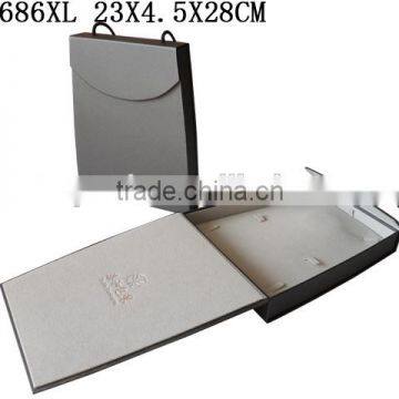 P1686W2 Cardboard Paper Watch Box WIth Snap photo-5