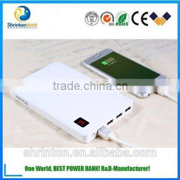 External Battery Backup Universal Portable Power Bank 30000mAh 16V 19V 12V 3A 2A for laptop power bank 30000mah