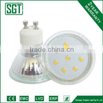 GU10 SMD 3W5W glass and aluminum crystal spotlight