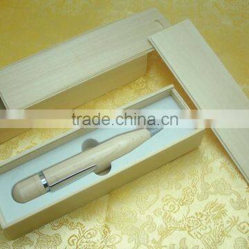 promotional gifts pen shape usb wood usb flash drive usb flash disk custom logo oem with box