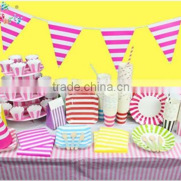 Chevron Paper Flag,birthday party flag,children's day party banner all for Kids