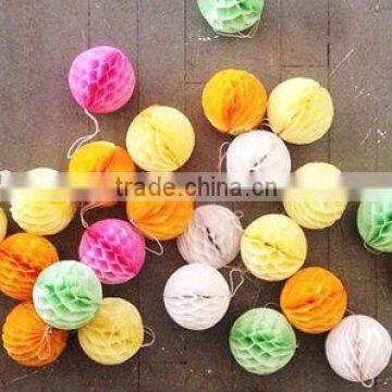 4'' 6'' Mini Tissue Paper Honeycomb Balls for Christmas Hanging Decoration