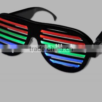 Rain bow Glasses,eyeglass frame,plastic flashing light up led glasses