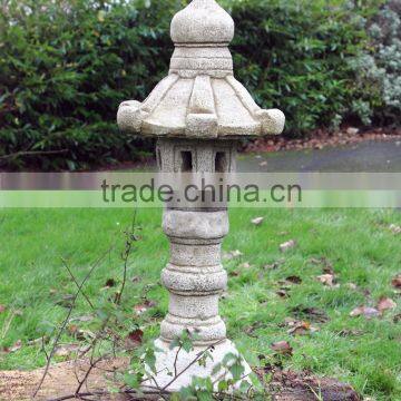 New Product Outdoor Japanese Garden Stone Finish Pagoda Lantern