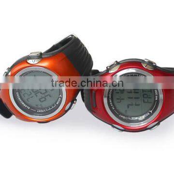 Wholesale-Chest Strap Heart Rate Monitor Calories Pedometer Digital Pulse Sports Watch LCD Exercise Memory Mode Outdoor Water r photo-5