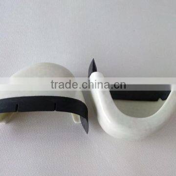 High-performance Fiberglass Toe cap 443mould for safety shoes with rubber strip