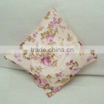 100% polyester fabric flower jacquard cushion cover houseware household textile