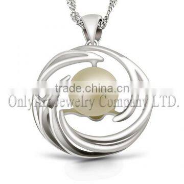 925 Sterling Sliver Jewelry Freshwater Pearl Jewelry Pearl Pendants