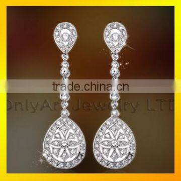 Fashion design stud earrings top quality shiny latest hanging earrings