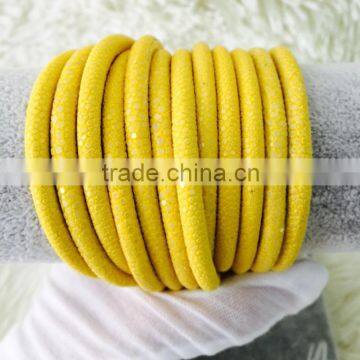 2016 High Class Special WhiteGenuine Polished Stingray Leather Galuchat Fashion Bracelet Material Shagreen Grade A Sting Skin photo-6