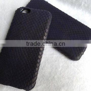 navy blue python snake skin leather phone case Euro standard young men style fashion leather ihone 6/pluse shell