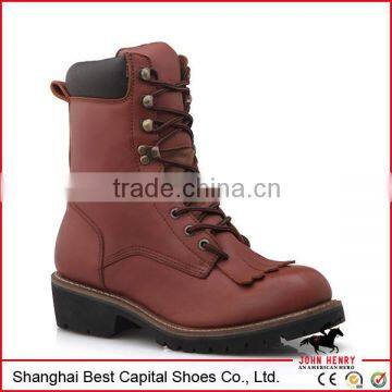 High ankle good year welted boot /Genuine leather cowboy boot,work boots