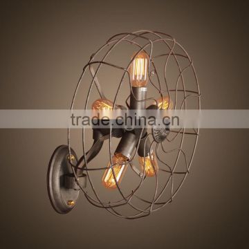 vintage decorative wall lamp with unique pretty fan style