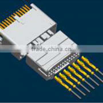 28 pin PCB male and female automotive connector